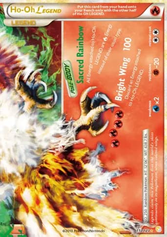 Ho-Oh LEGEND Pokémon card #112