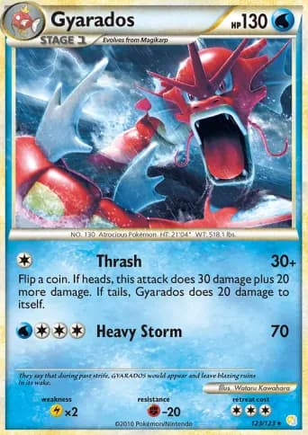 Gyarados Pokémon card #123