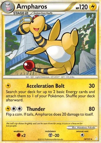 Ampharos Pokémon card #14