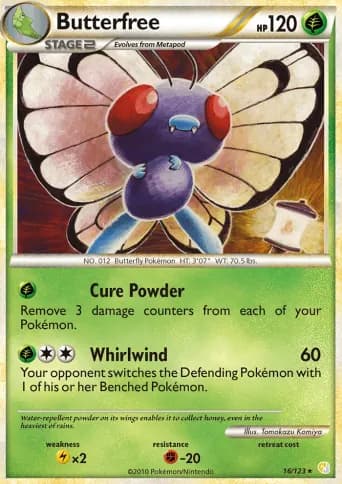 Butterfree Pokémon card #16