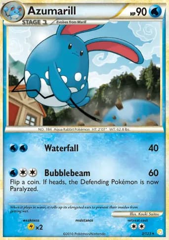 Azumarill Pokémon card #2