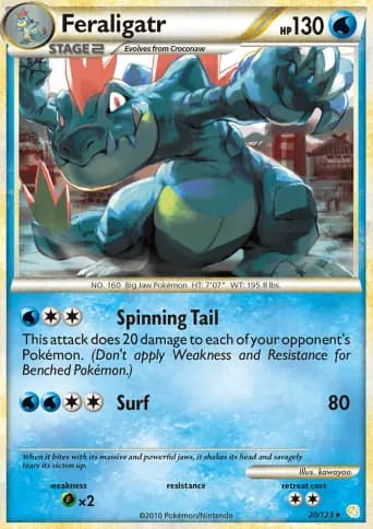 Feraligatr Pokémon card #20