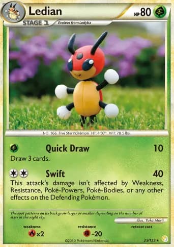 Ledian Pokémon card #25