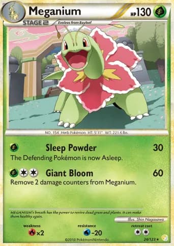 Meganium Pokémon card #26