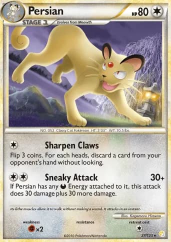 Persian Pokémon card #27