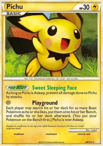 Pichu Pokémon card #28