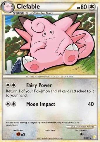 Clefable Pokémon card #3