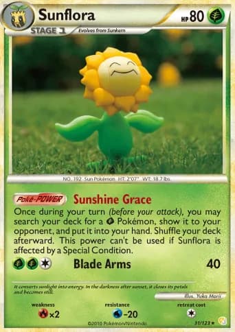 Sunflora Pokémon card #31