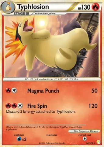 Typhlosion Pokémon card #32