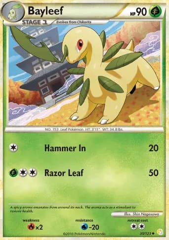 Bayleef Pokémon card #35