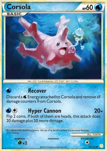 Corsola Pokémon card #37