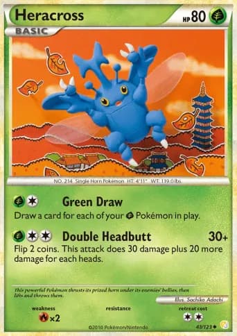 Heracross Pokémon card #43