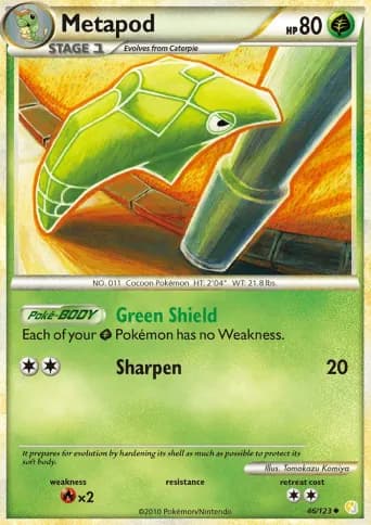 Metapod Pokémon card #46