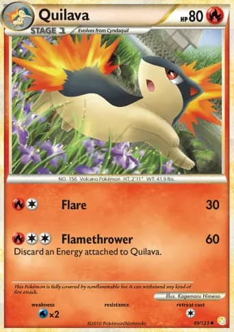 Quilava Pokémon card #49