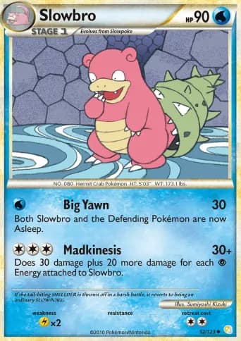 Slowbro Pokémon card #52