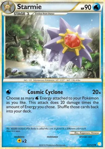 Starmie Pokémon card #53