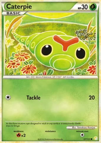 Caterpie Pokémon card #57