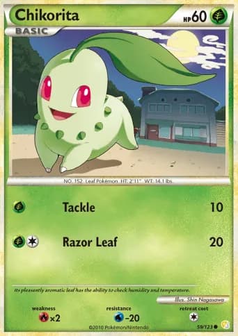 Chikorita Pokémon card #59