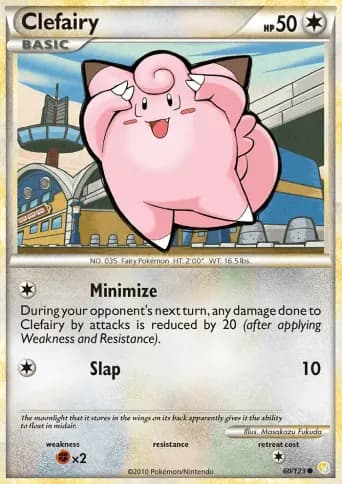 Clefairy Pokémon card #60