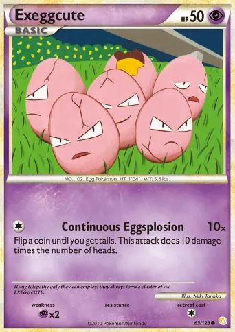 Exeggcute Pokémon card #63