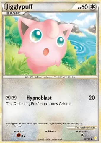Jigglypuff Pokémon card #68