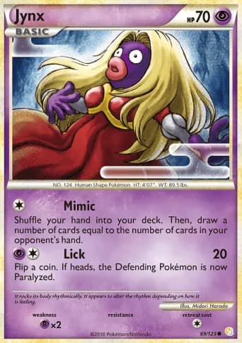 Jynx Pokémon card #69