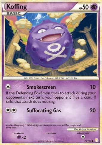 Koffing Pokémon card #70