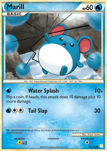 Marill Pokémon card #74