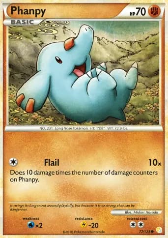 Phanpy Pokémon card #77