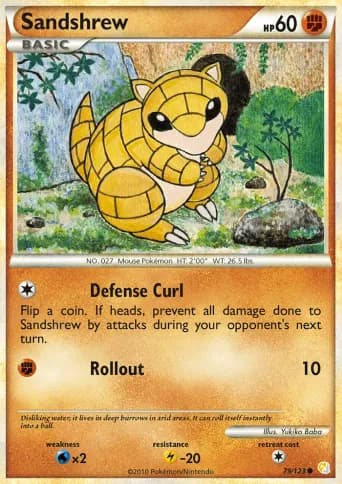 Sandshrew Pokémon card #79