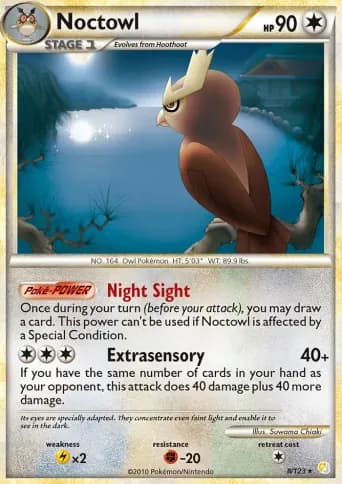 Noctowl Pokémon card #8