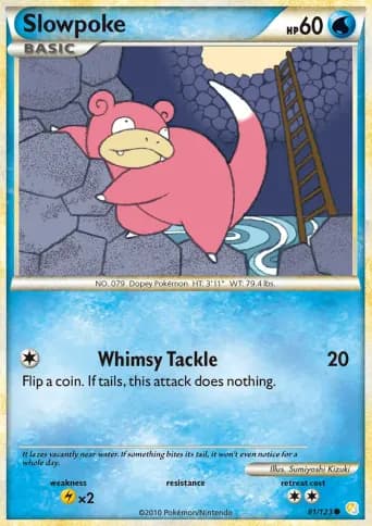 Slowpoke Pokémon card #81