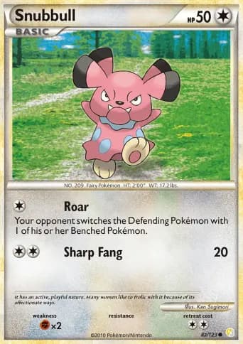 Snubbull Pokémon card #82