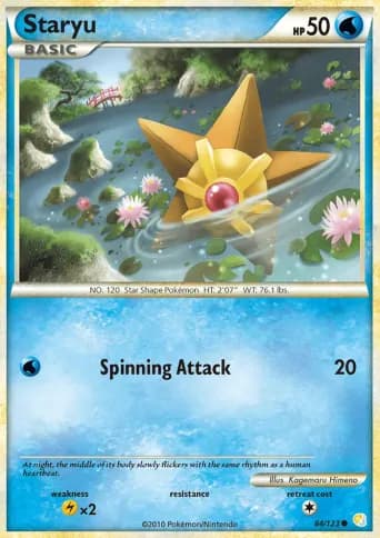 Staryu Pokémon card #84