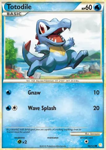 Totodile Pokémon card #86