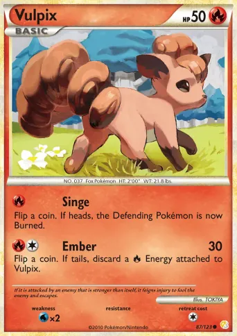 Vulpix Pokémon card #87