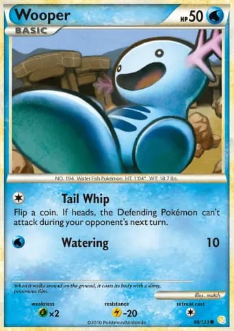 Wooper Pokémon card #88