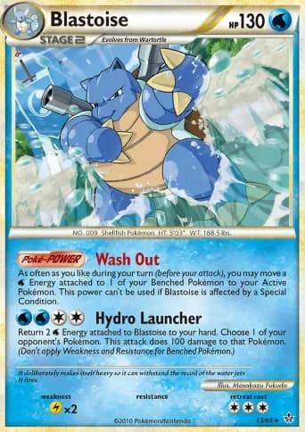 Blastoise Pokémon card #13