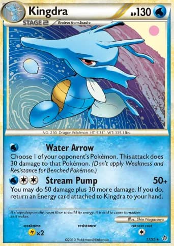 Kingdra Pokémon card #17