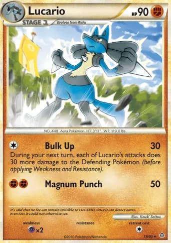 Lucario Pokémon card #19