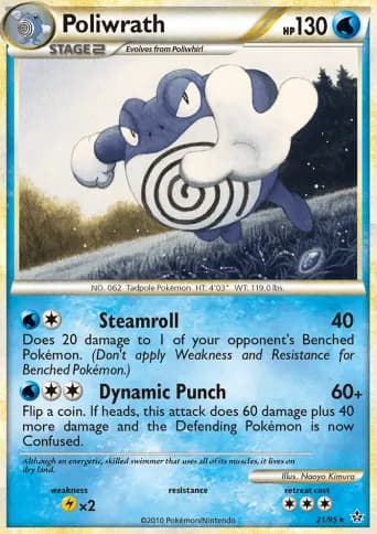 Poliwrath Pokémon card #21