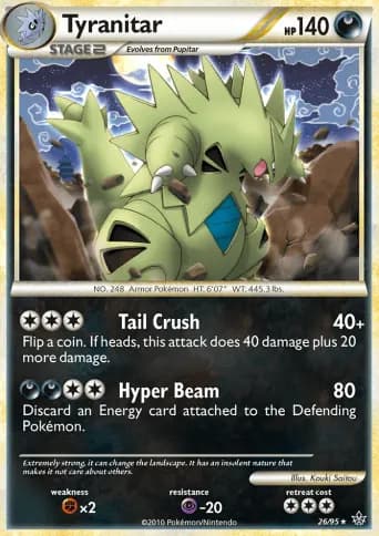 Tyranitar Pokémon card #26
