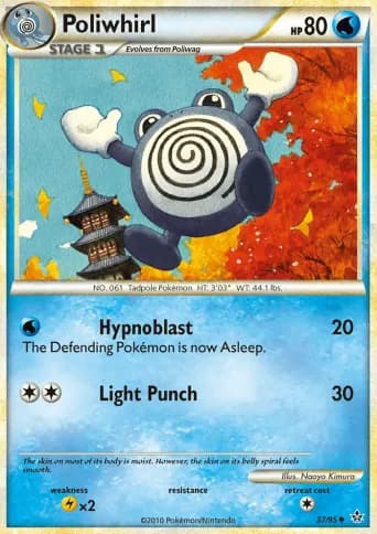 Poliwhirl Pokémon card #37