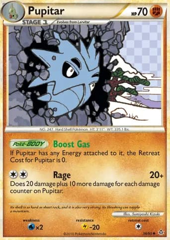 Pupitar Pokémon card #38