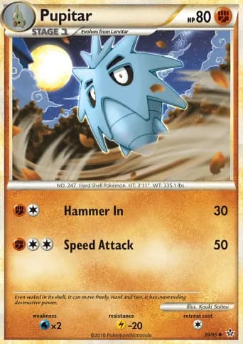 Pupitar Pokémon card #39