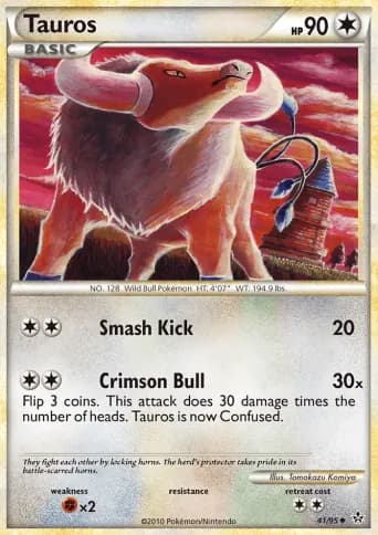 Tauros Pokémon card #41