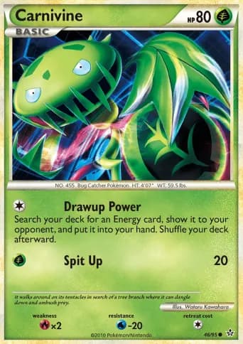 Carnivine Pokémon card #46