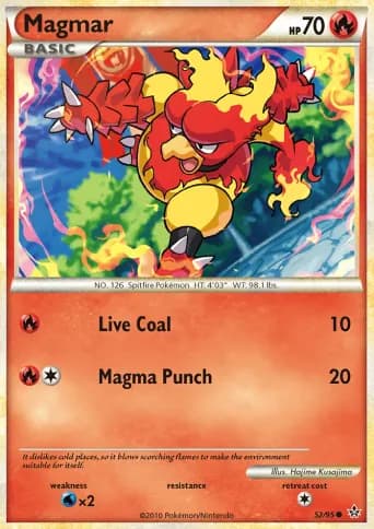Magmar Pokémon card #52