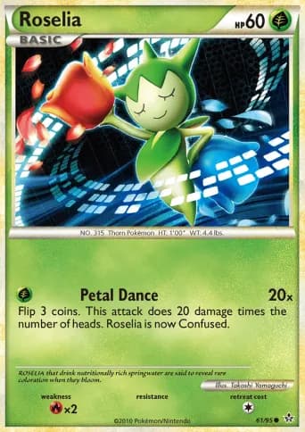 Roselia Pokémon card #61