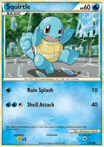 Squirtle Pokémon card #63